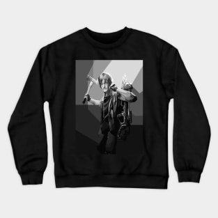 Daryl Dixon WPAP Pop art Black & white Crewneck Sweatshirt